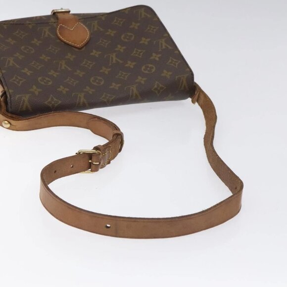LOUIS VUITTON Monogram Cartouchiere GM Shoulder Bag Vintage M51252 Auth 129350 - Picture 7 of 15